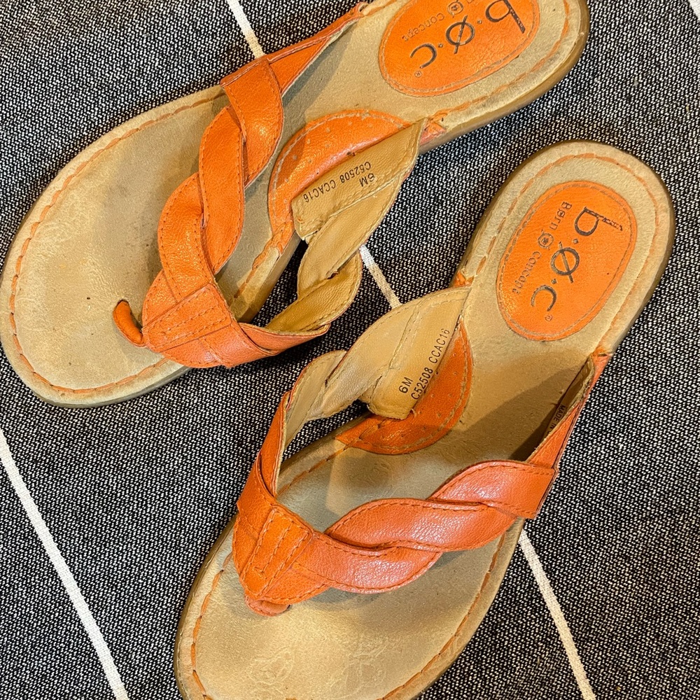 Orange sandals
